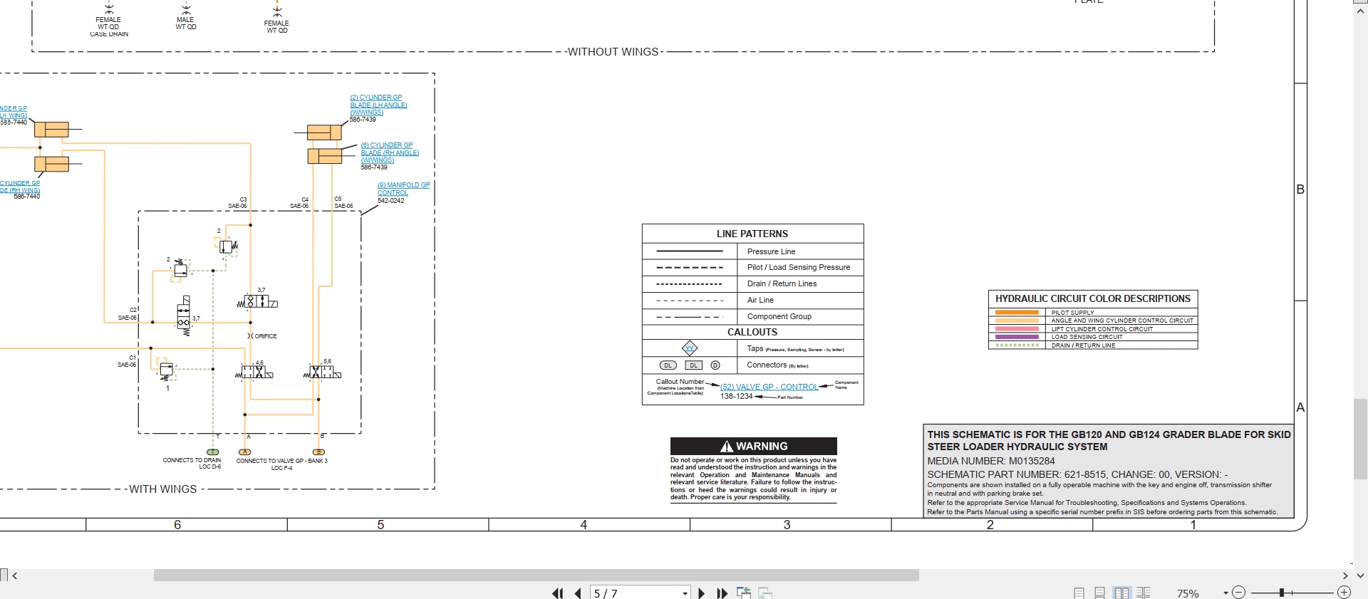 CAT Work Tool GB124 Electrical Hydraulic Schematic (3)