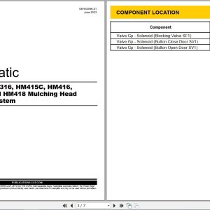 CAT Work Tool HM416 Electrical Hydraulic Schematic (1)