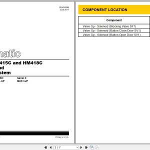 CAT Work Tool HM418C Electrical Hydraulic Schematic (1)