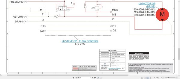 CAT Work Tool HM6015 Hydraulic Schematic M0173545 00 2024 (2)