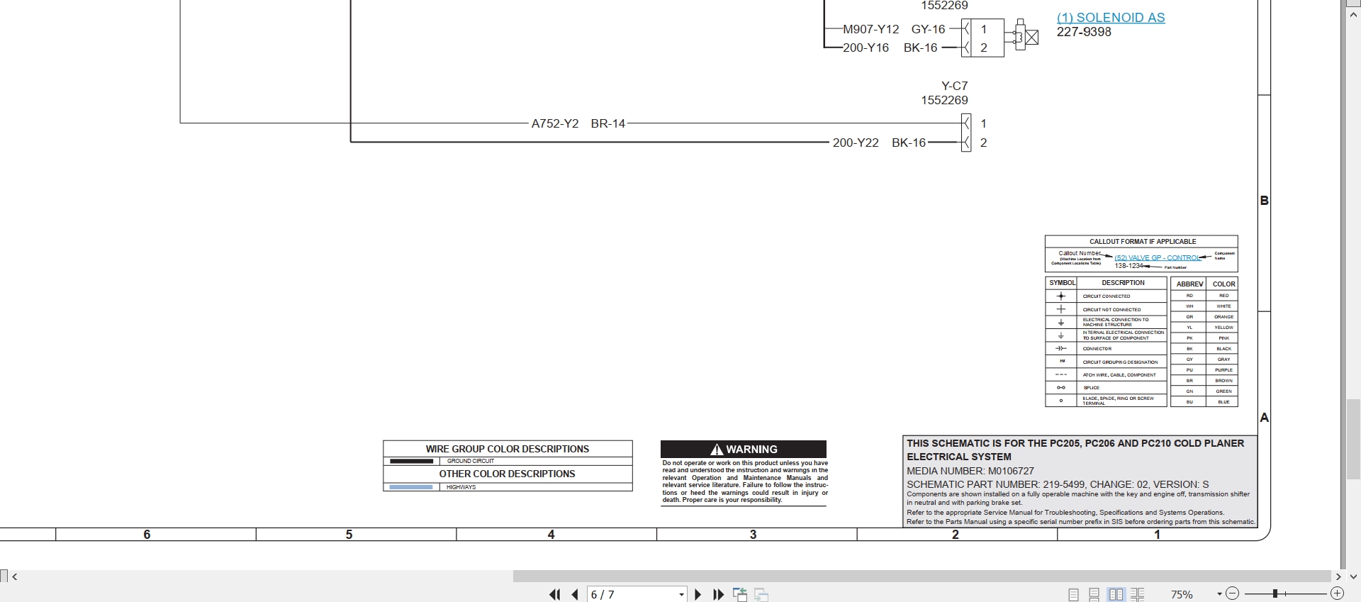 CAT Work Tool PC205 Electrical Hydraulic Schematic (2)