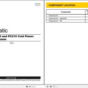 CAT Work Tool PC206 Electrical Hydraulic Schematic (1)