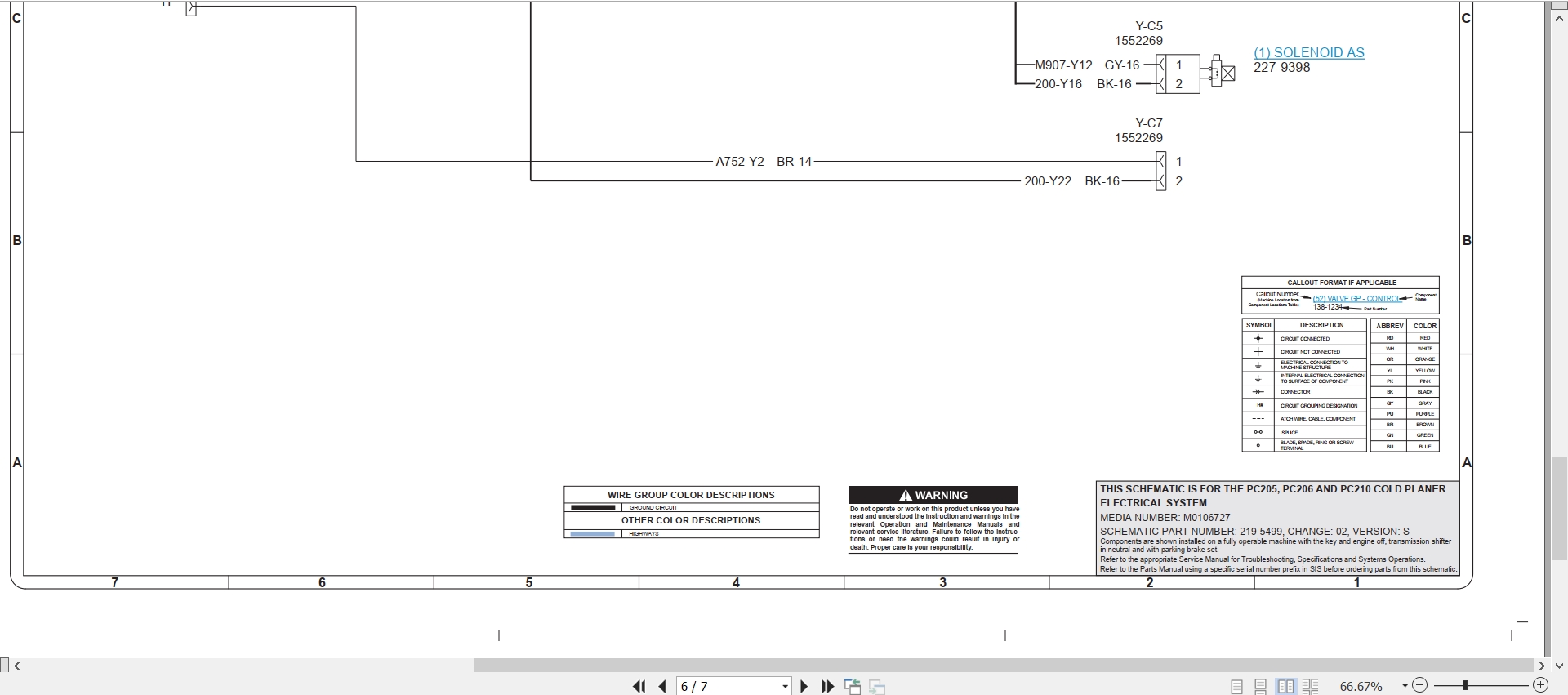 CAT Work Tool PC206 Electrical Hydraulic Schematic (2)
