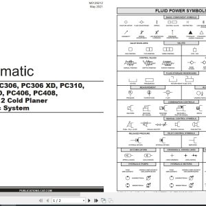 CAT Work Tool PC305 Electrical Hydraulic Schematic (1)