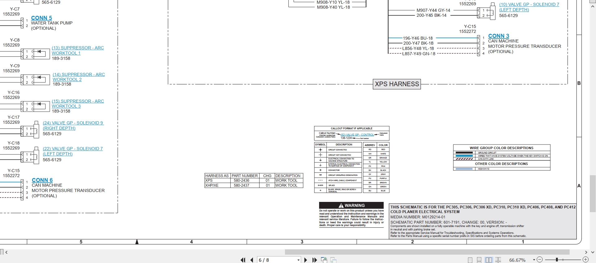CAT Work Tool PC305 Electrical Hydraulic Schematic (3)