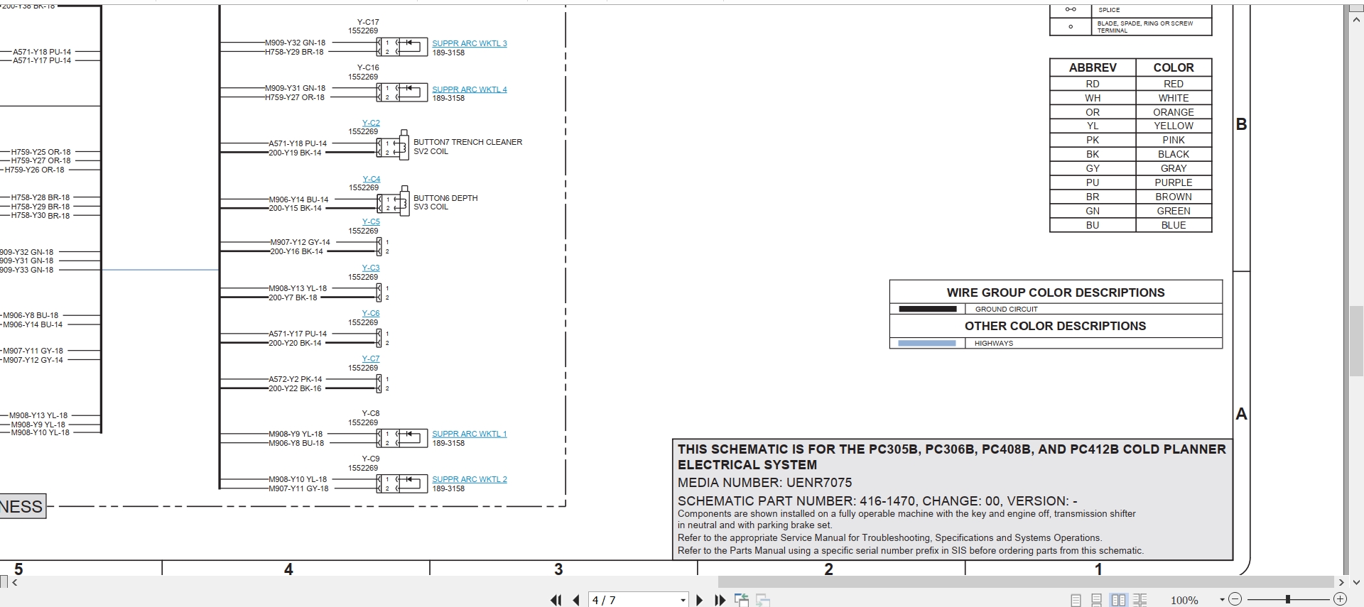 CAT Work Tool PC305B Electrical Hydraulic Schematic (2)