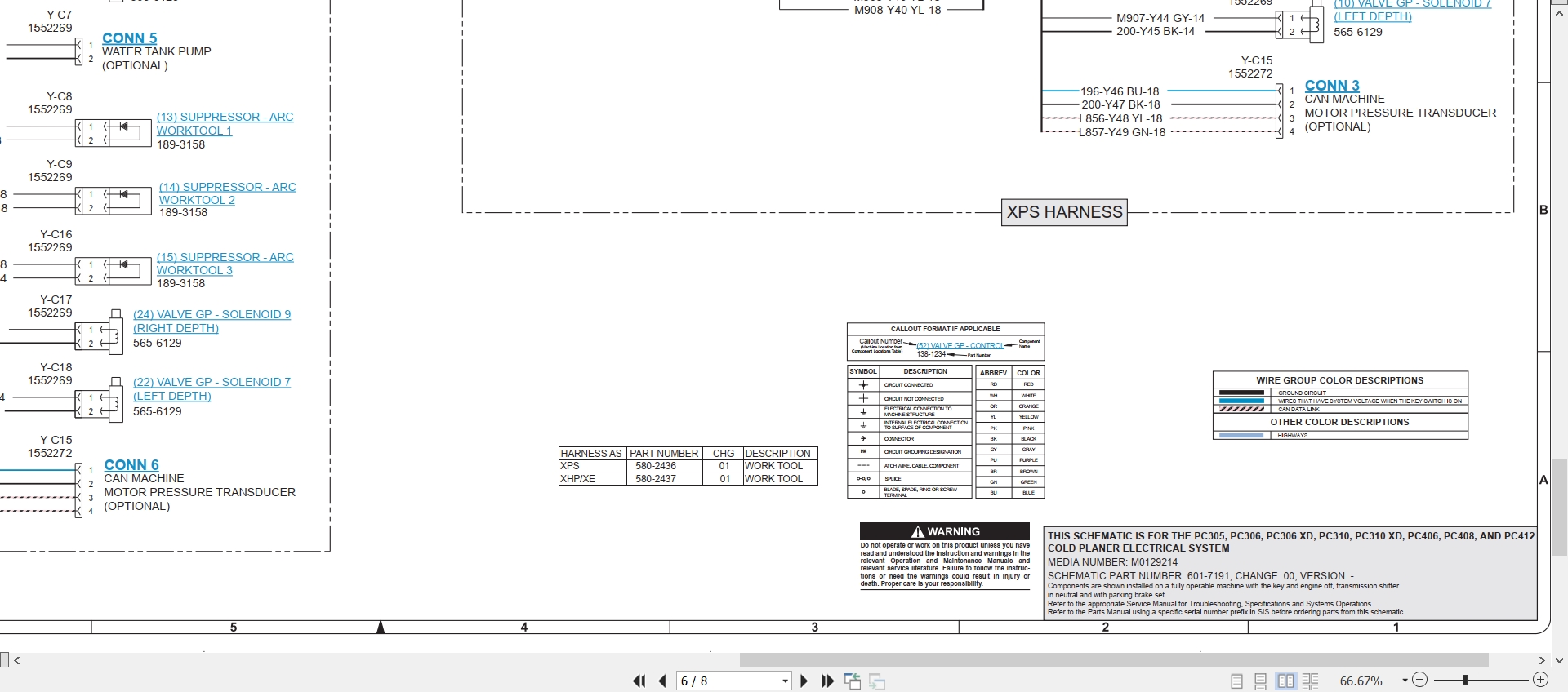 CAT Work Tool PC306 XD Electrical Hydraulic Schematic (2)