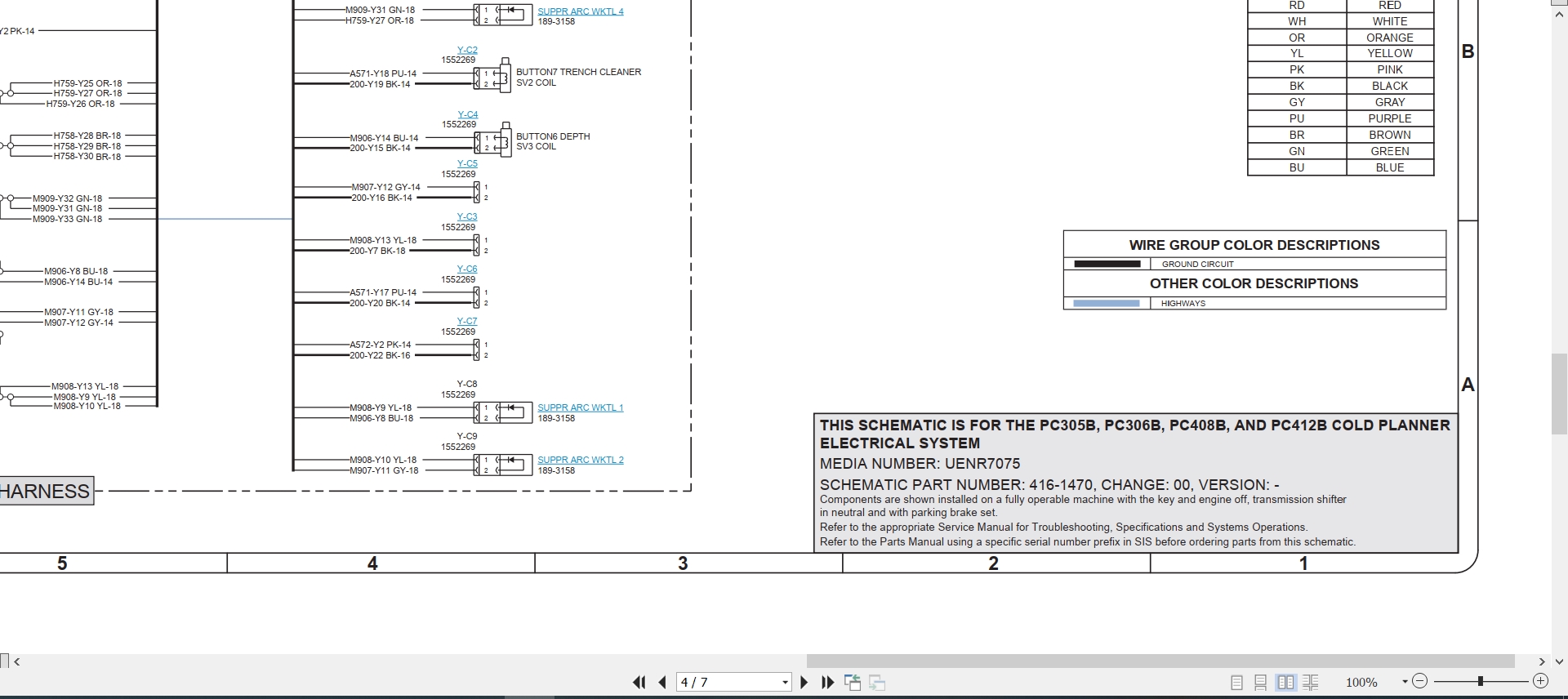 CAT Work Tool PC306B Electrical Hydraulic Schematic (2)