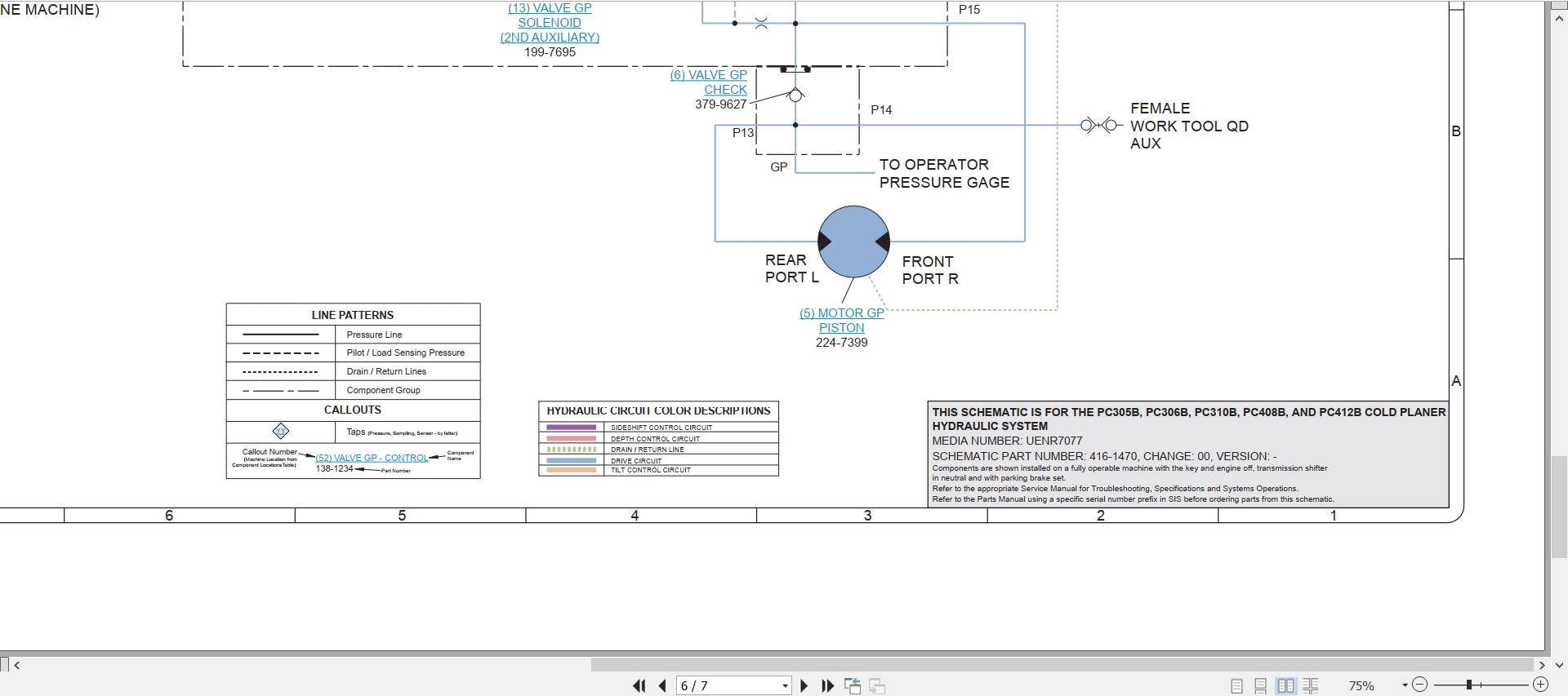 CAT Work Tool PC306B Electrical Hydraulic Schematic (3)