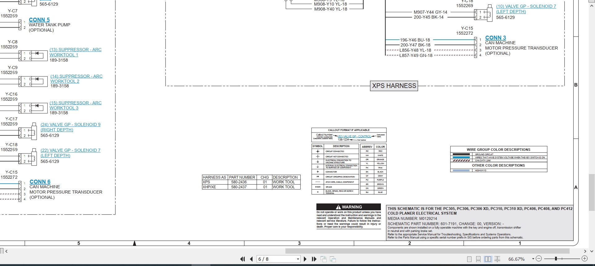 CAT Work Tool PC310 Electrical Hydraulic Schematic (2)