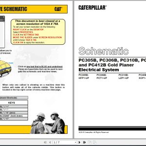 CAT Work Tool PC310B Electrical Hydraulic Schematic (1)