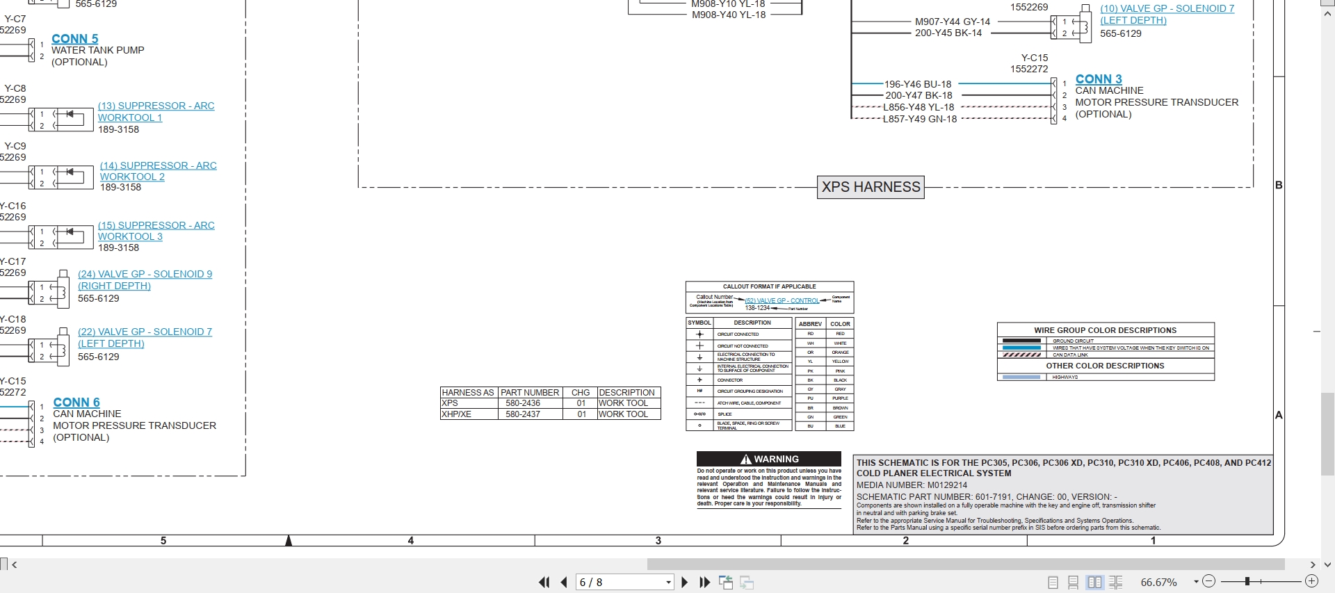 CAT Work Tool PC406 Electrical Hydraulic Schematic (2)