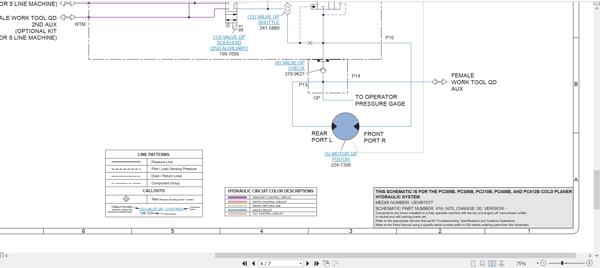 CAT Work Tool PC408B Electrical Hydraulic Schematic (3)