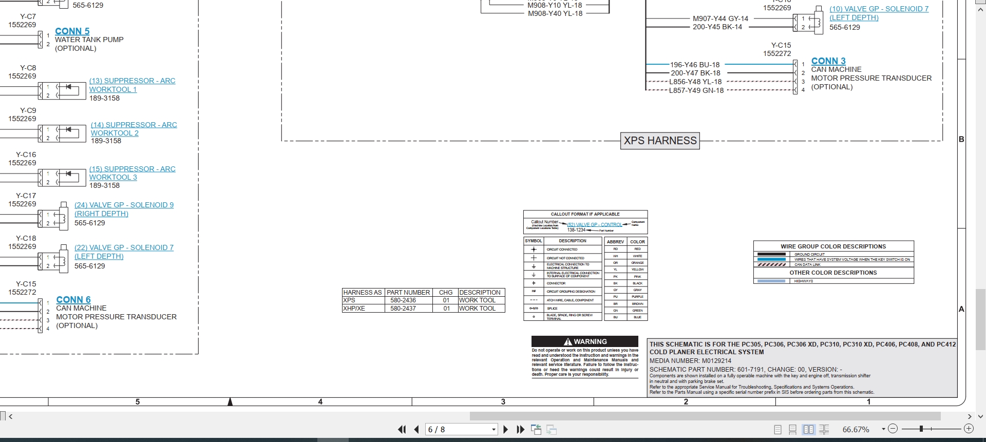 CAT Work Tool PC412 Electrical Hydraulic Schematic (2)
