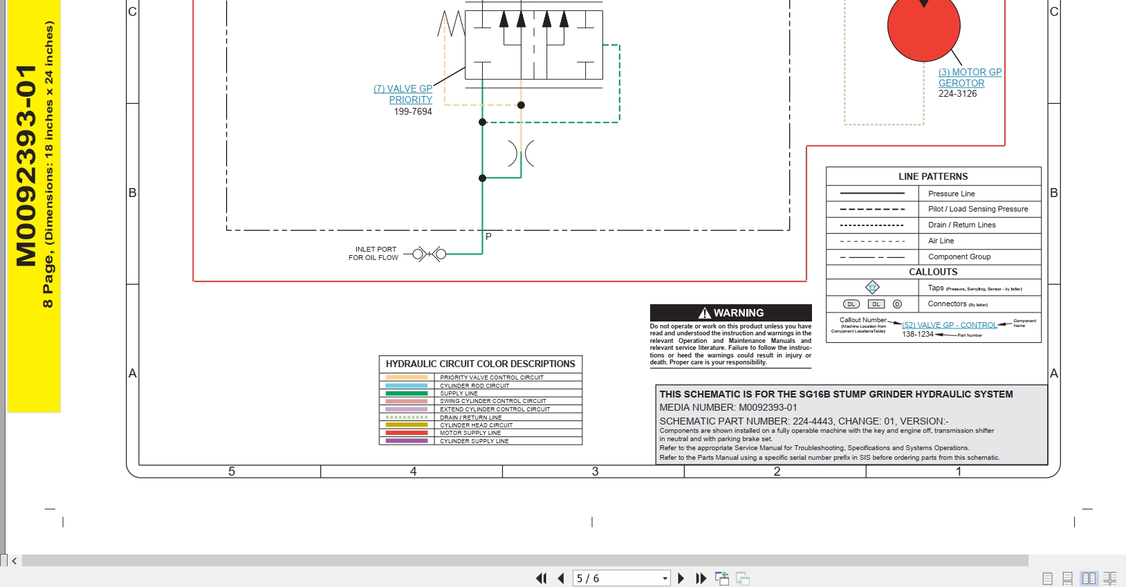 CAT Work Tool SG16B Electrical Hydraulic Schematic (3)