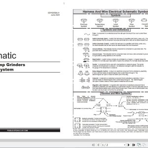 CAT Work Tool SG18B Electrical Hydraulic Schematic (1)