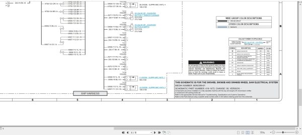 CAT Work Tool SW345B Electrical Hydraulic Schematic (2)