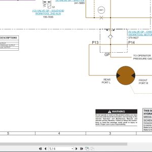 CAT Work Tool SW345B Electrical Hydraulic Schematic (3)