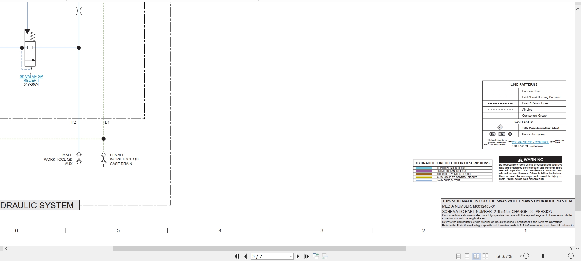 CAT Work Tool SW45 Electrical Hydraulic Schematic (3)
