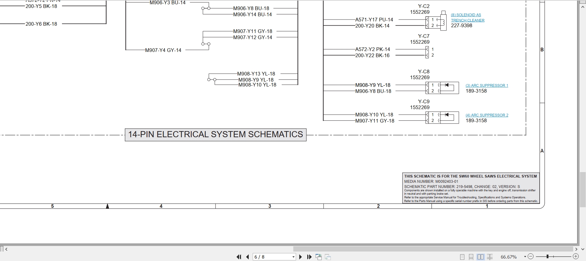 CAT Work Tool SW60 Electrical Hydraulic Schematic (2)