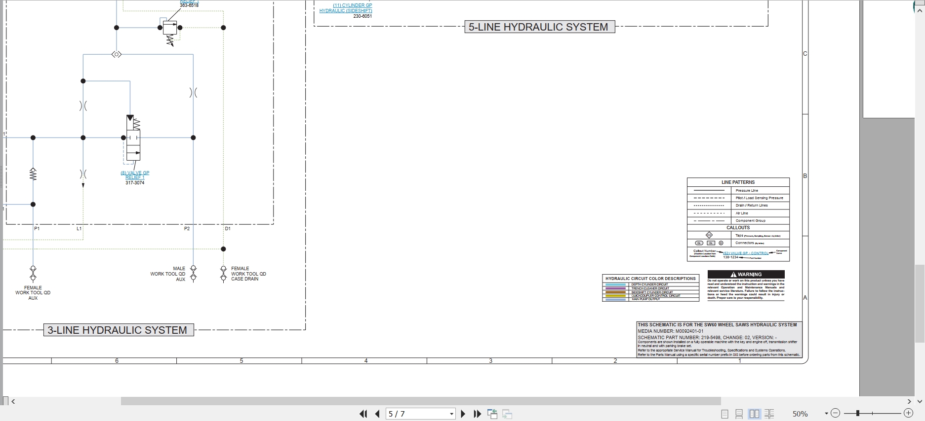 CAT Work Tool SW60 Electrical Hydraulic Schematic (3)
