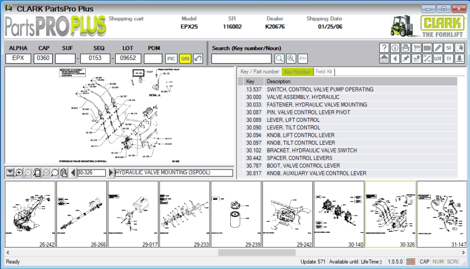 Clark ForkLift Parts Pro Plus EPC v571 05.2026 Spare Parts Catalog 4