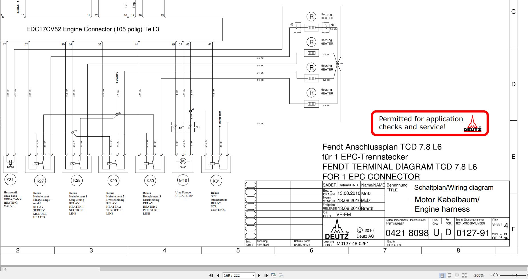 Deutz Engine TCD 7.8 L6 Workshop Service Manual 2014 3