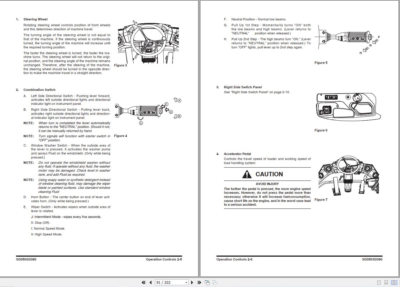 Develon Wheel Loader SD350 SD380 Operation and Maintenance Manual 950106 01960 2