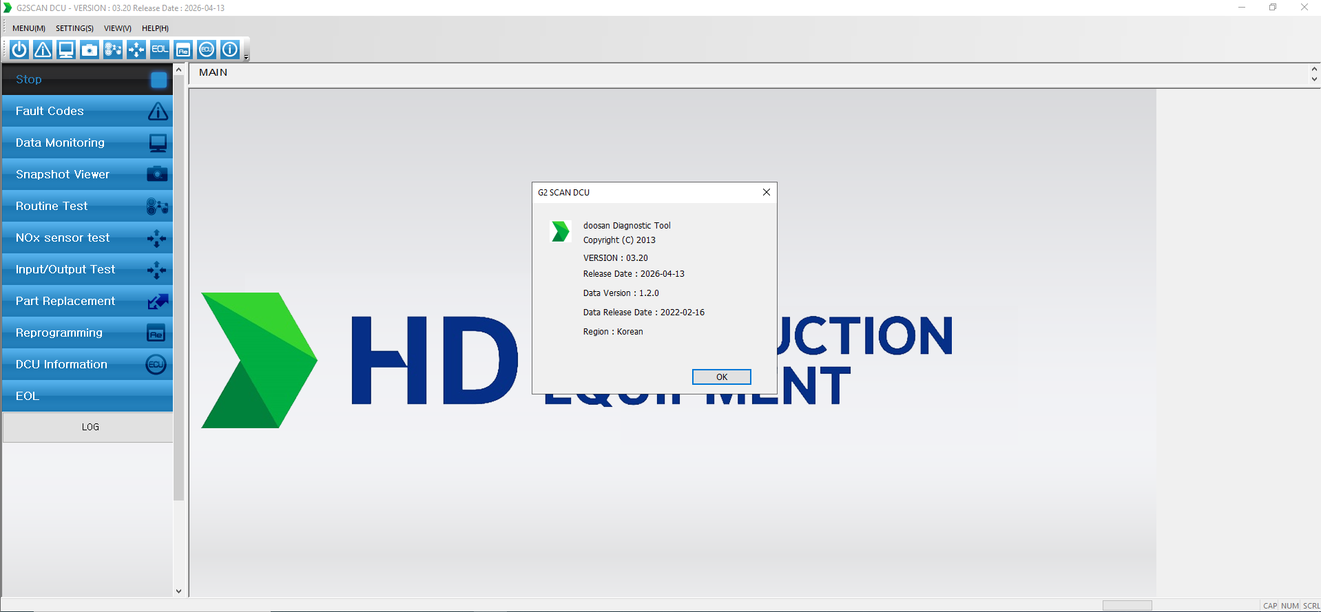 Doosan G2 Scan DCU 03.20 20260413 Active PC 1