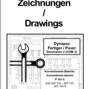 Dynapac Paver F181C Electric Diagram EN DE 1