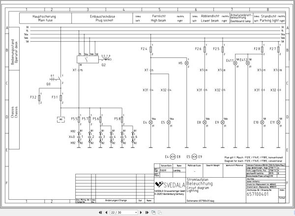 Dynapac Paver F181C Electric Diagram EN DE 2