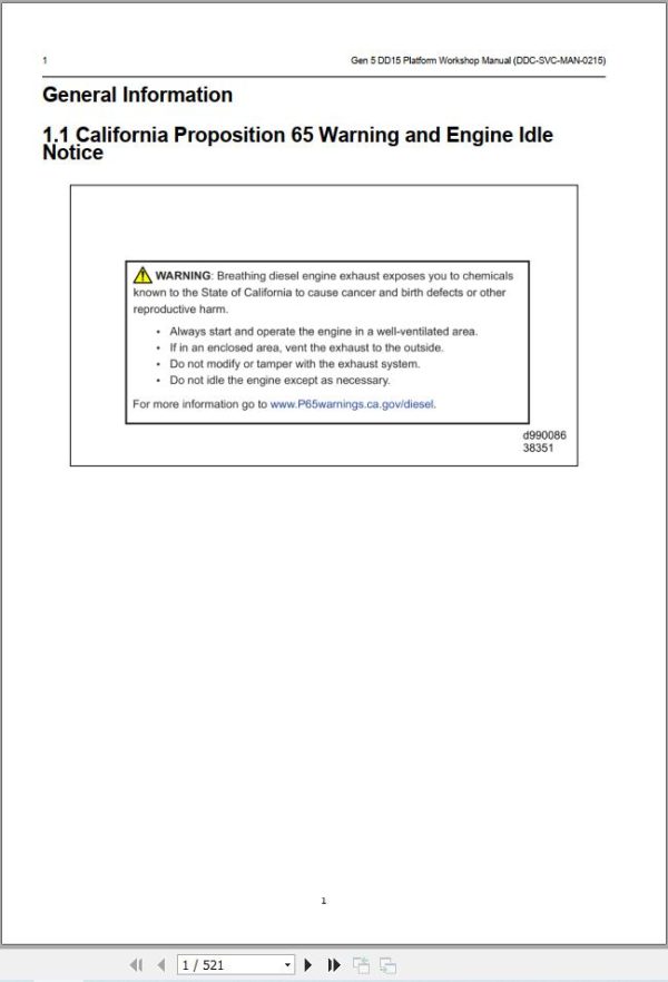 Freightliner Cascadia 2022 2026 Gen5 Engine Workshop Manual 2