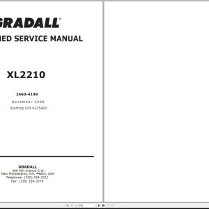 Gradall Excavator XL2210 Operators Parts Service Manual (1)