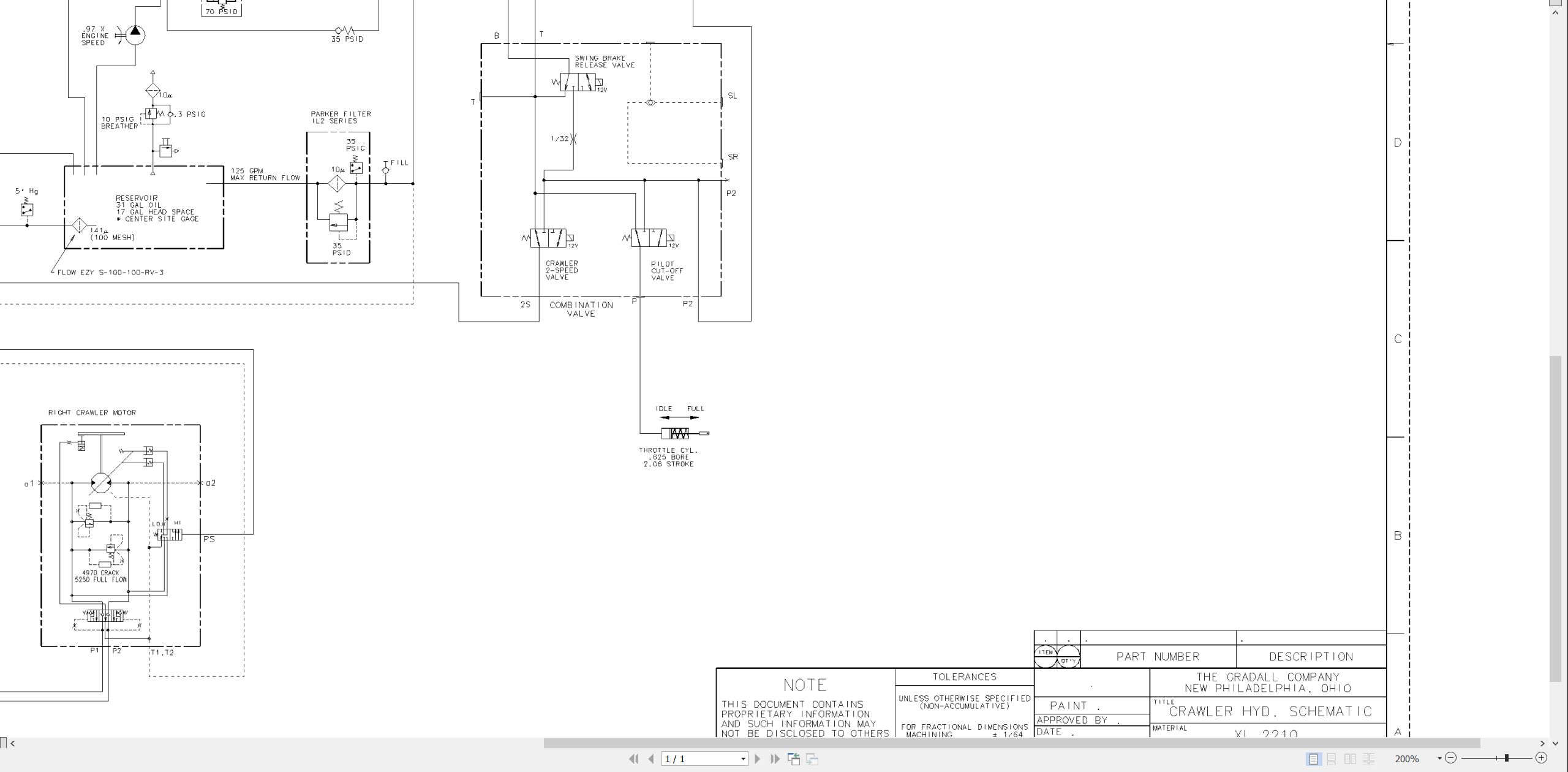 Gradall Excavator XL2210 Operators Parts Service Manual (3)