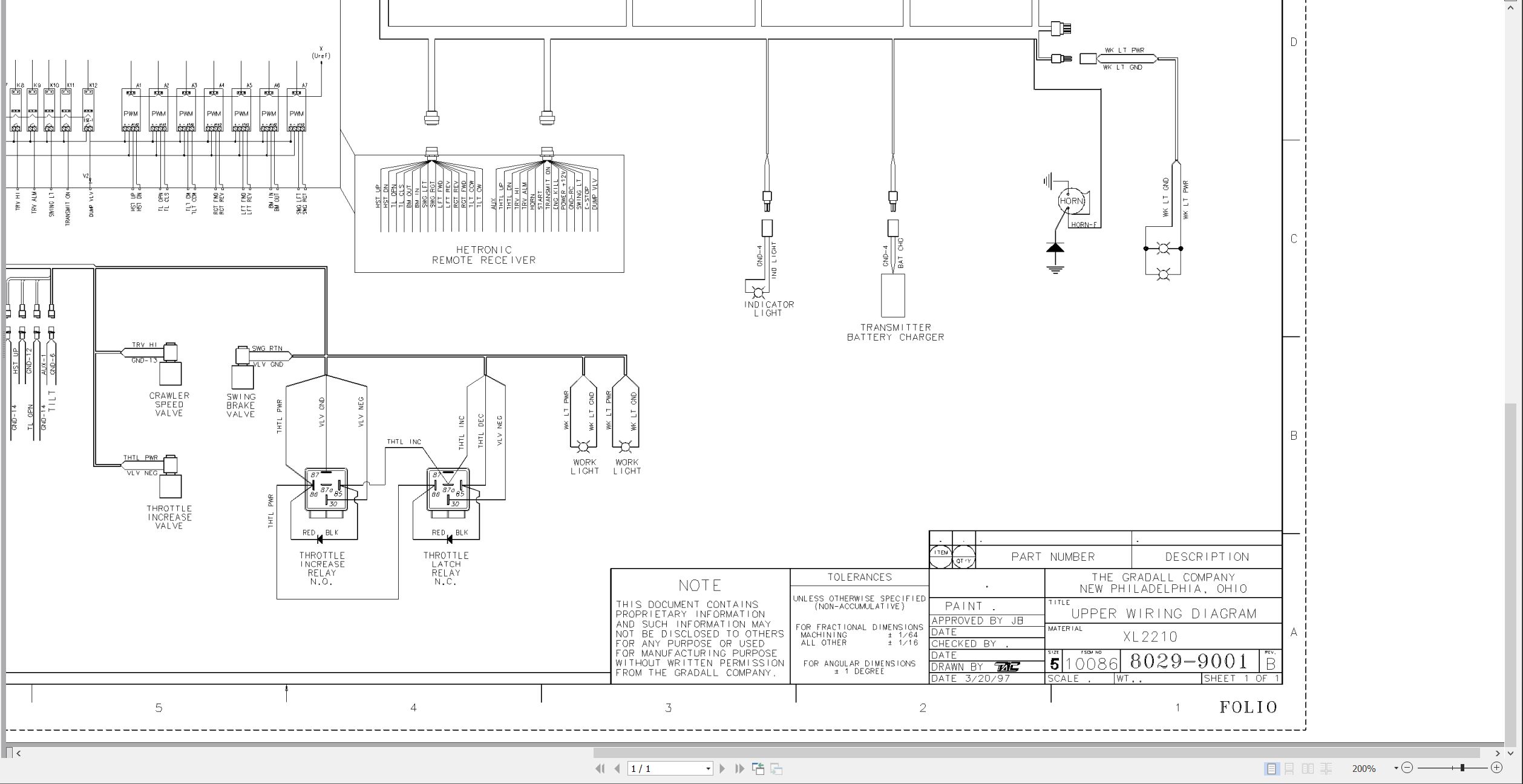 Gradall Excavator XL2210 Operators Parts Service Manual (4)