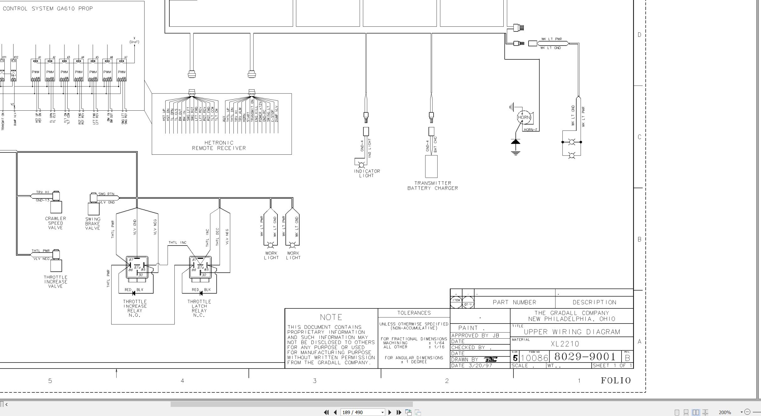 Gradall Excavator XL2210SI Operators Service Manual (4)