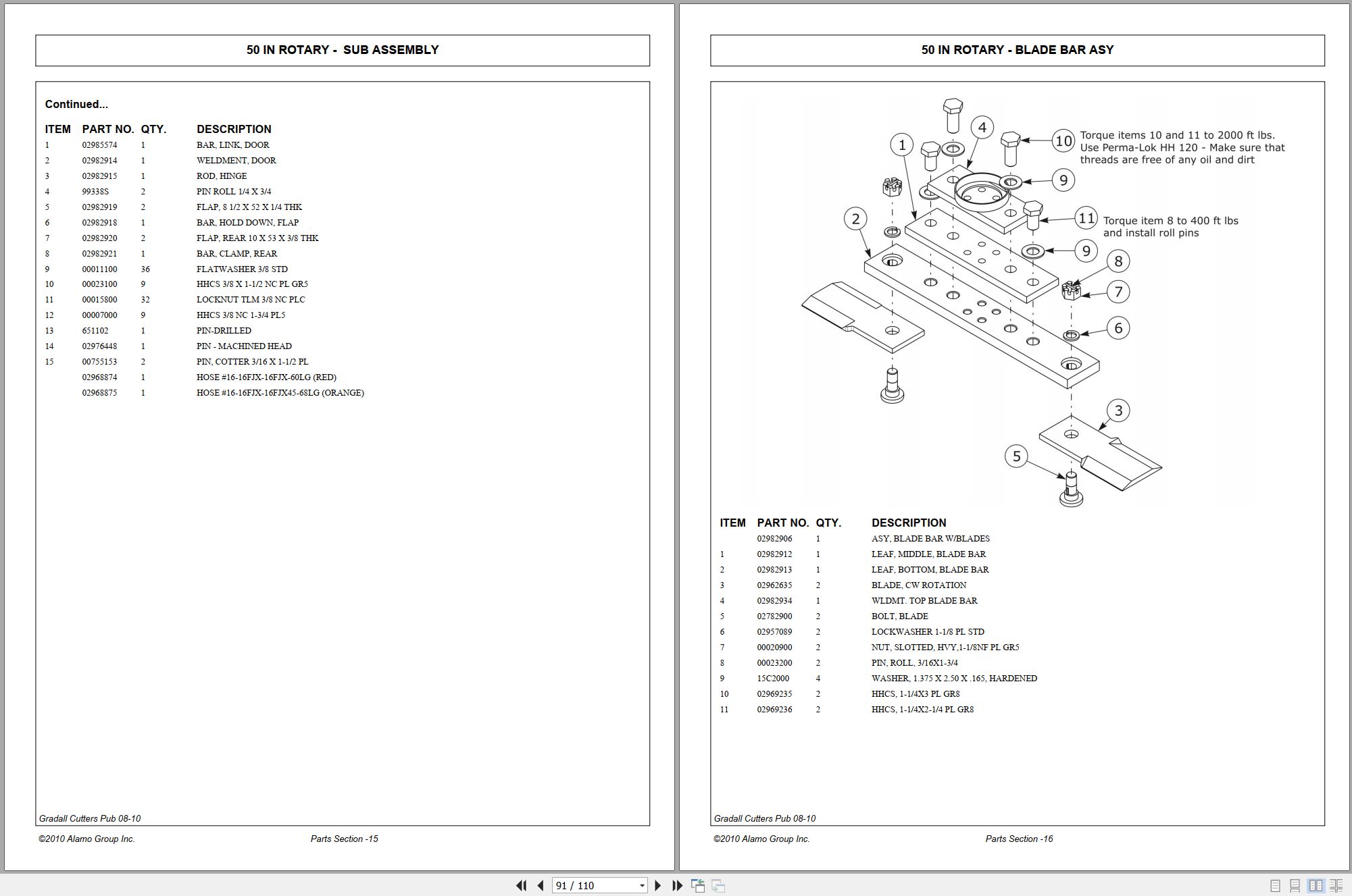 Gradall Excavator XL3000 XL4000 XL5000 Operators Parts Manual 02985519C 2010 (3)