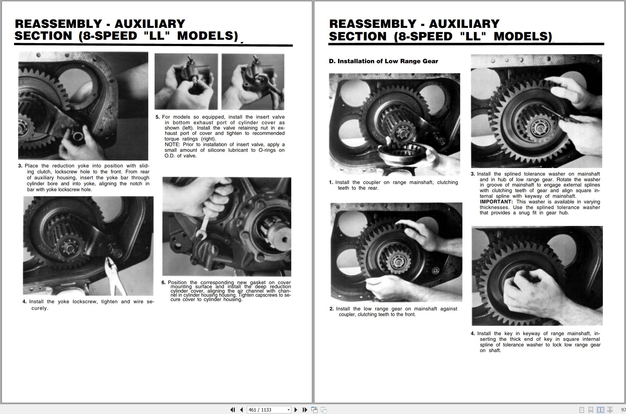 Gradall Excavator XL3100 Operators Parts Service Manual (2)