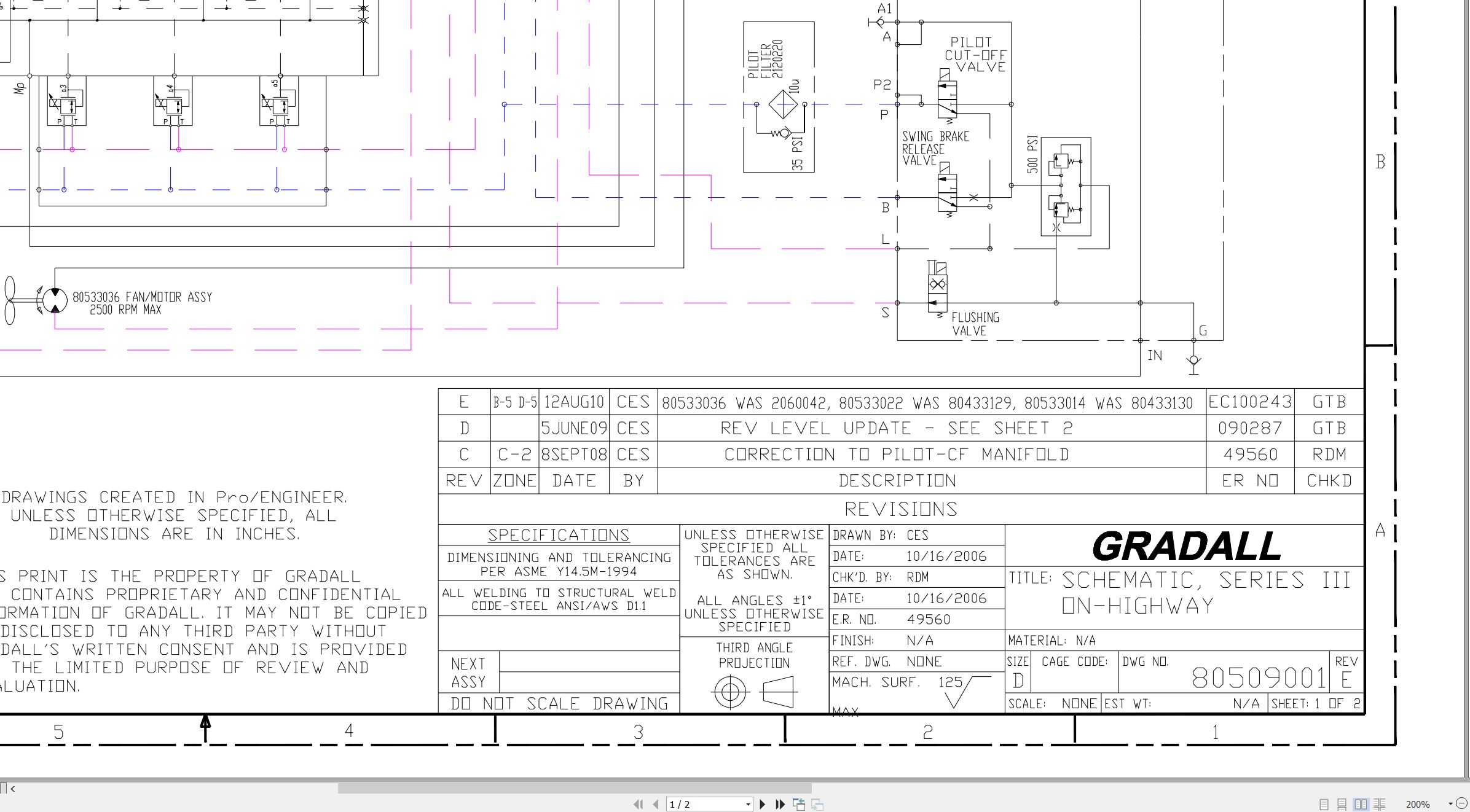 Gradall Excavator XL3100 Operators Parts Service Manual (4)
