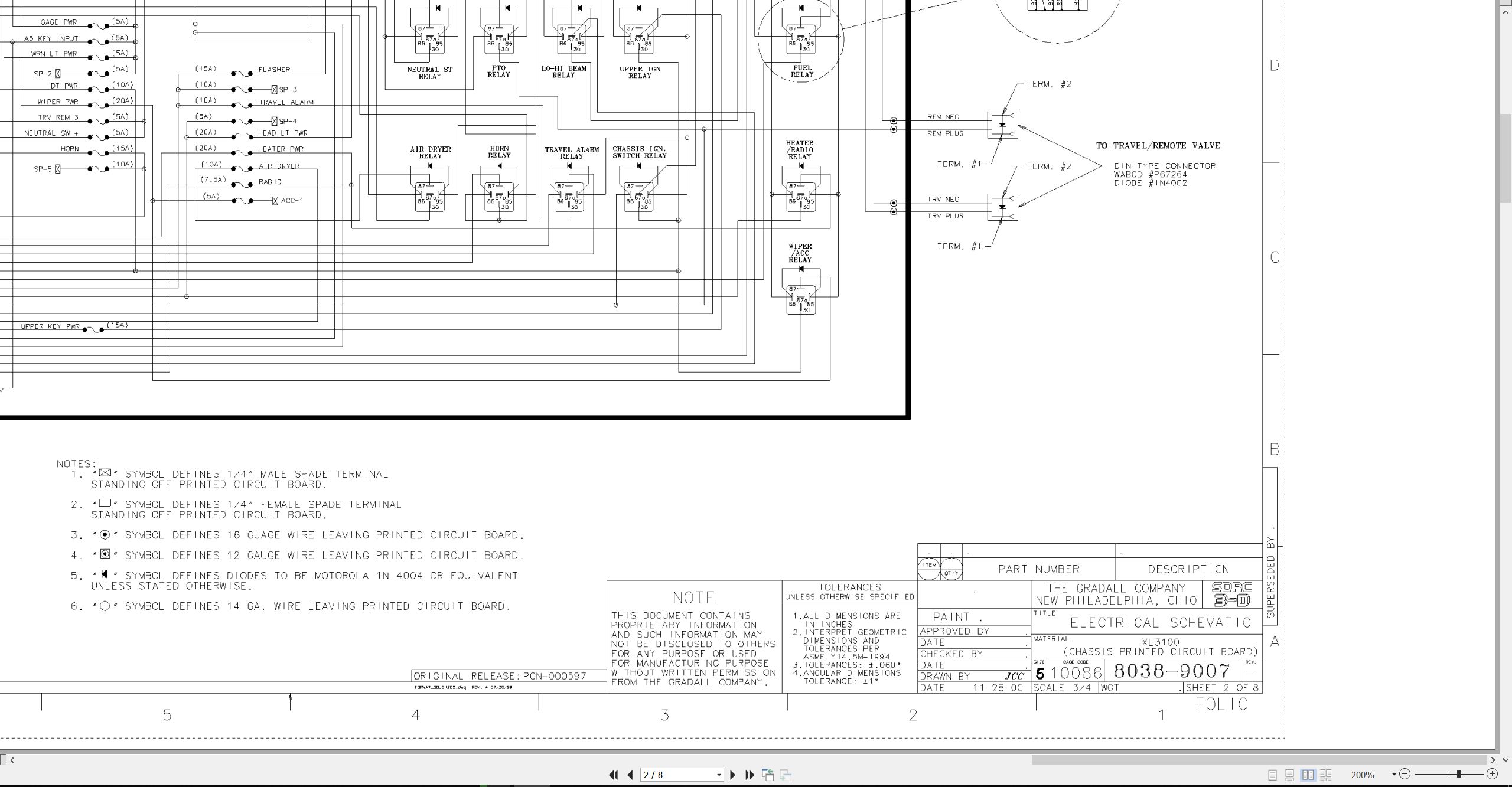 Gradall Excavator XL3100EPA Technical Service Manual (3)