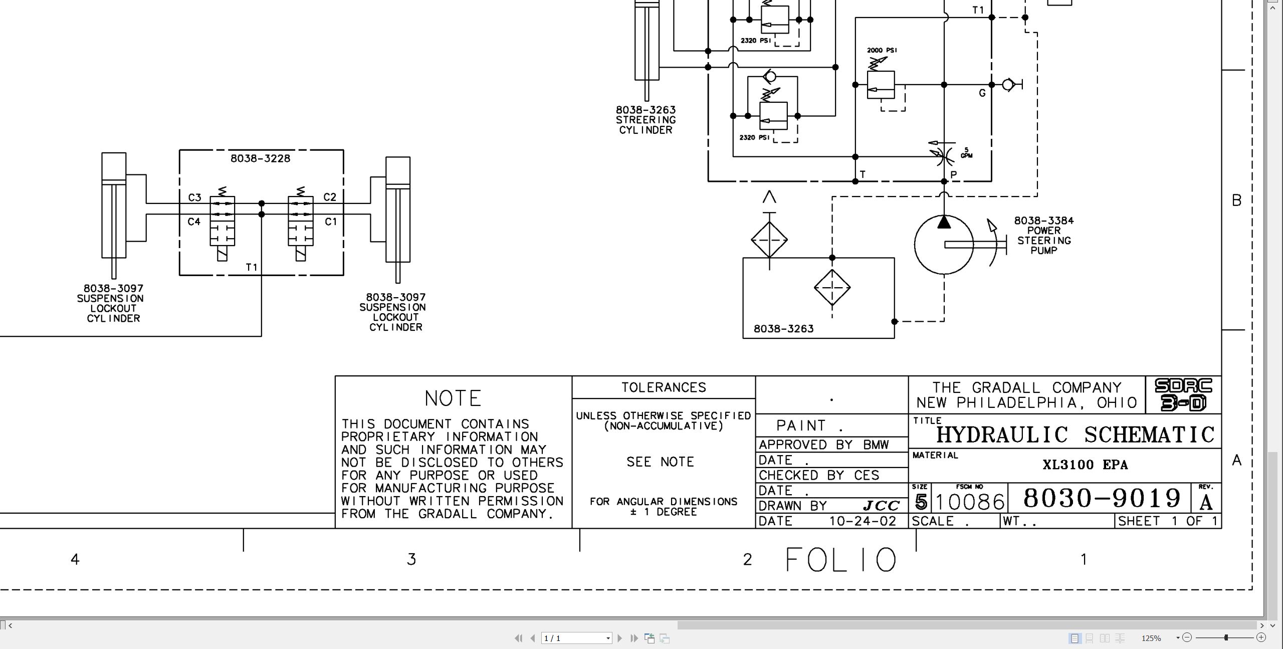 Gradall Excavator XL3100EPA Technical Service Manual (4)