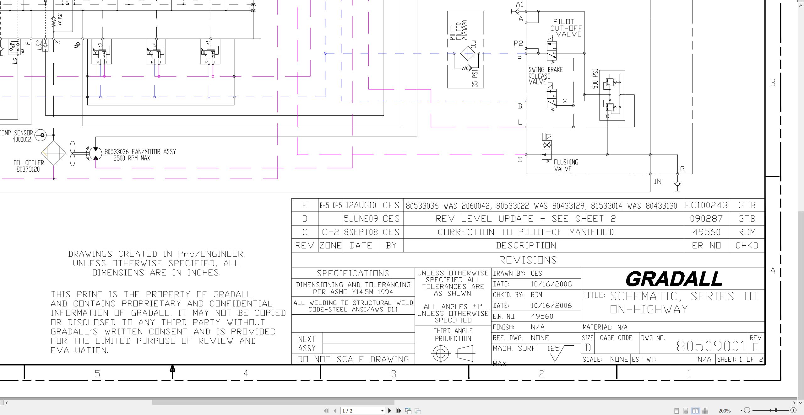 Gradall Excavator XL3100III Operators Parts Service Manual (4)