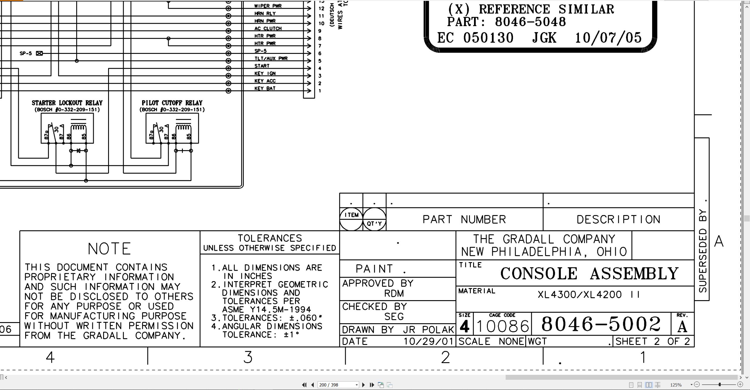 Gradall Excavator XL3200HP Operators Parts Service Manual (3)
