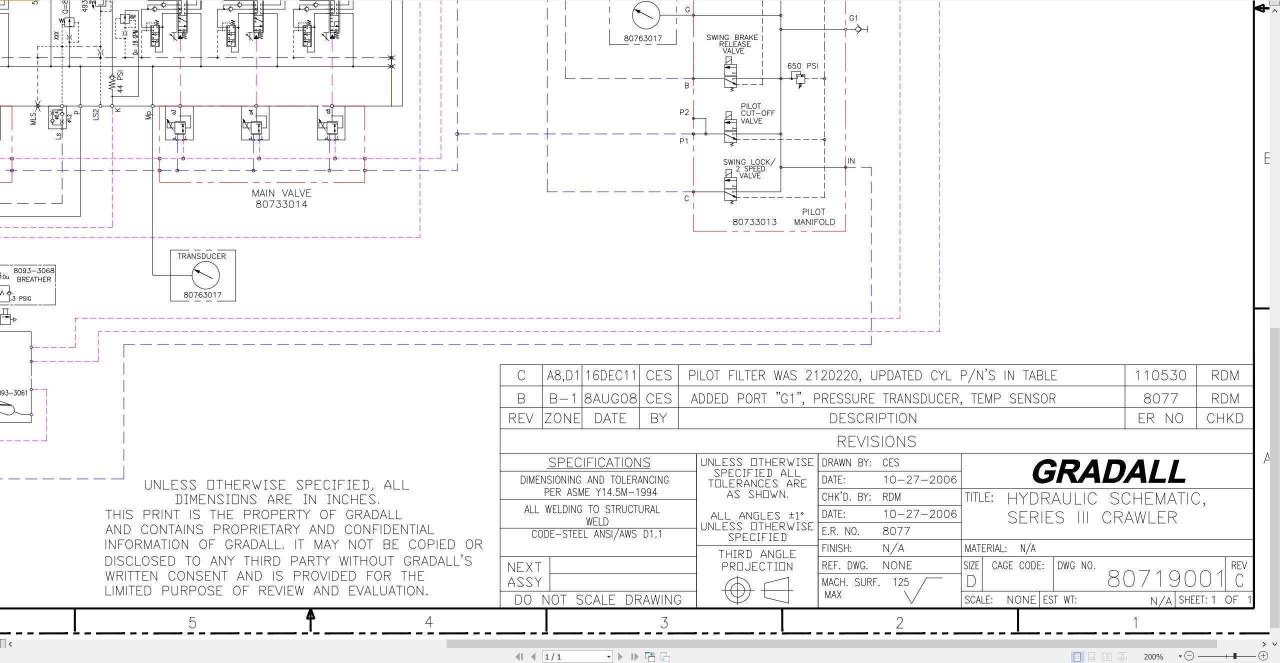 Gradall Excavator XL3200III Operators Parts Service Manual (4)