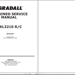 Gradall Excavator XL3210 Operators Parts Service Manual (1)