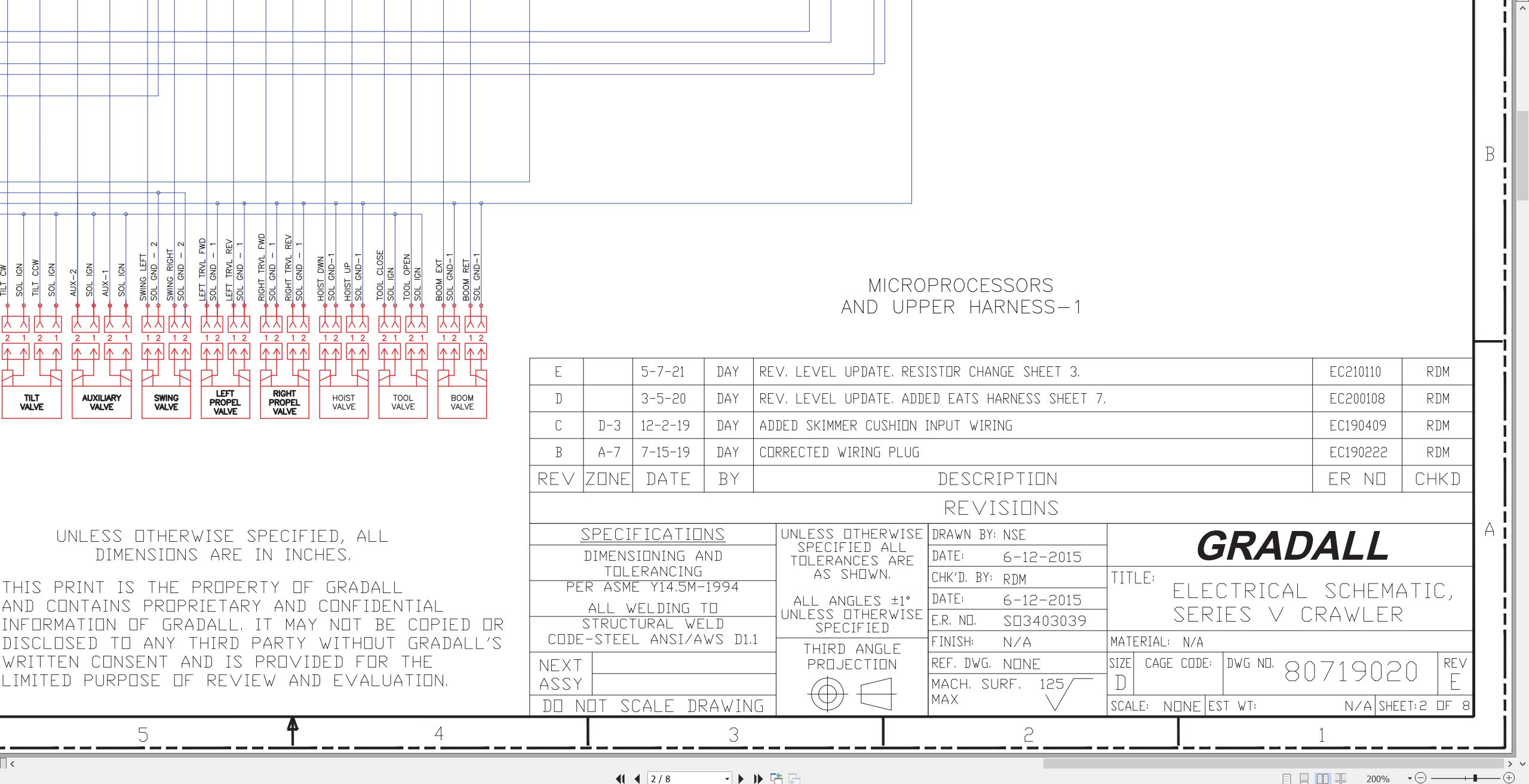 Gradall Excavator XL3210 Operators Parts Service Manual (3)
