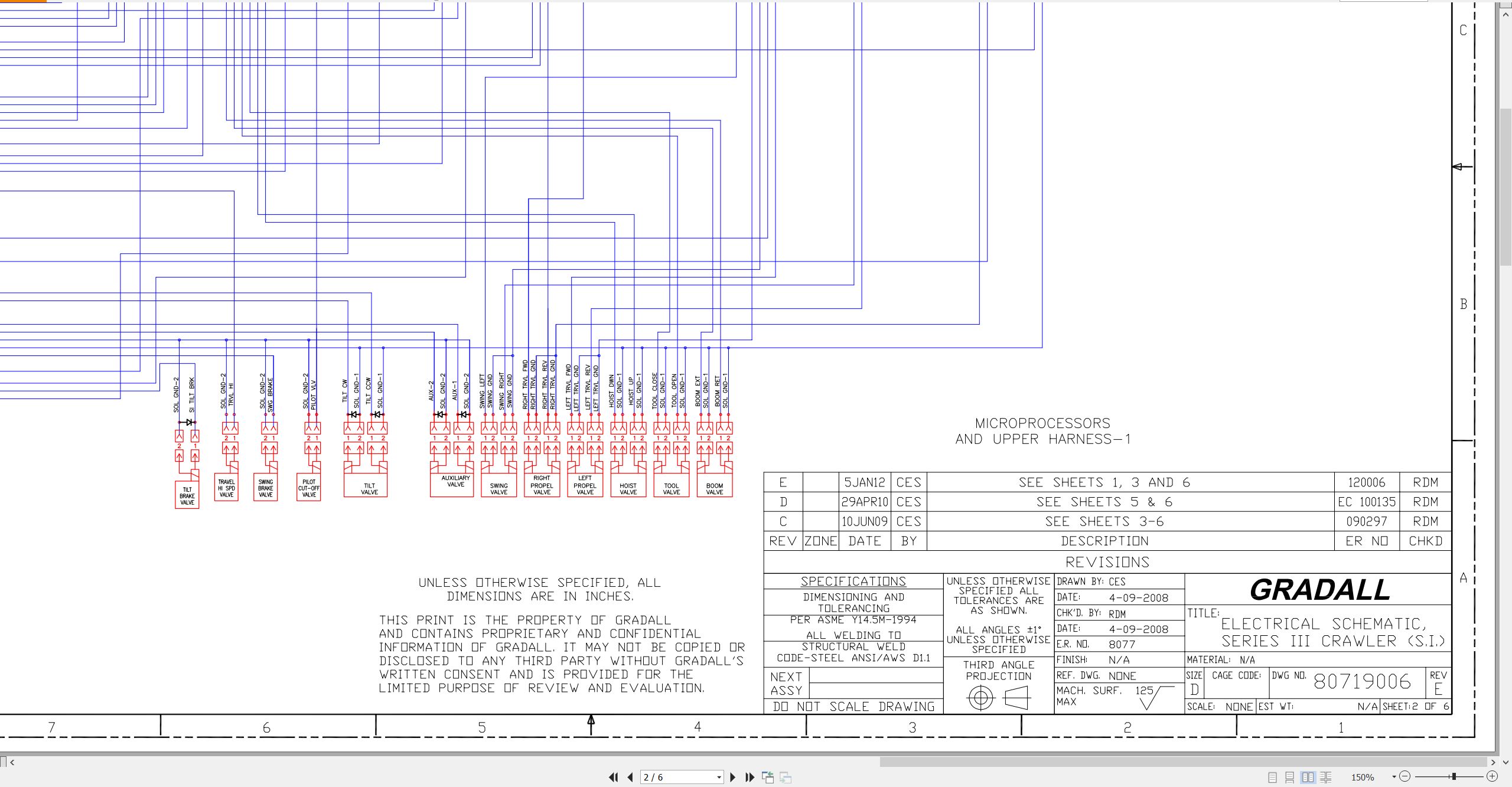 Gradall Excavator XL3210III Operators Parts Service Manual IT EN (3)