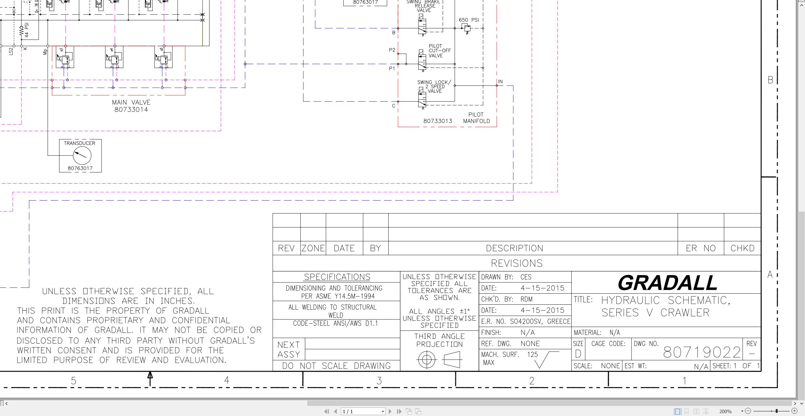 Gradall Excavator XL3210V Operators Parts Manual EN FR (4)
