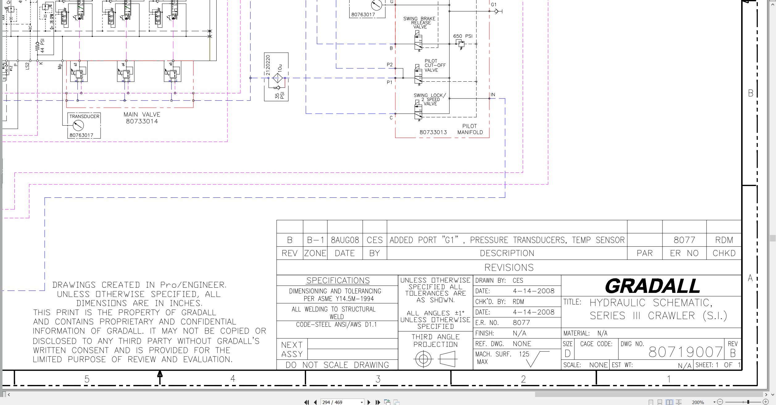 Gradall Excavator XL3220III Operators Parts Service Manual (3)