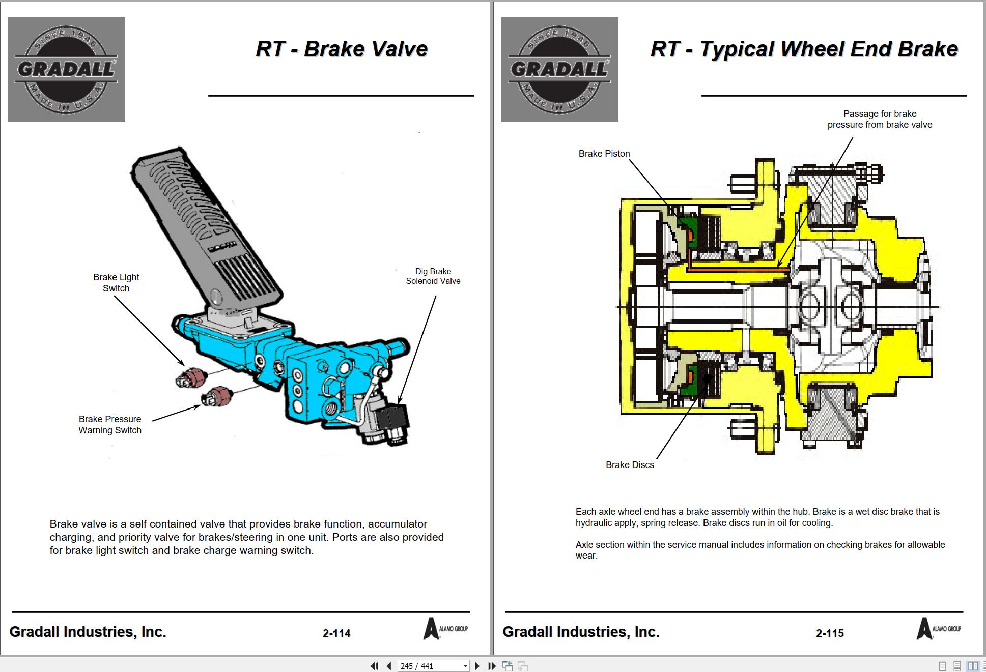 Gradall Excavator XL3310III Operators Parts Service Manual (2)